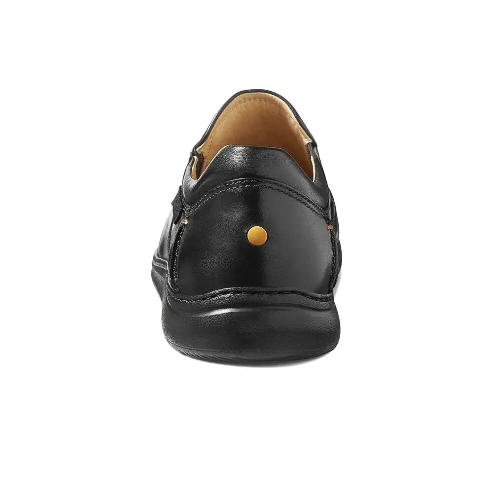 SAMUEL HUBBARD MEN'S FEATHERLIGHT OLEMA LOAFER, BLACK LEATHER, 9 WIDE